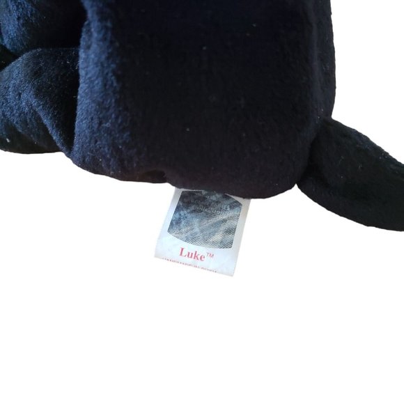 TY Beanie Baby - LUKE the Black Lab (5 inch) - Stuffed Animal Toy Tag is Bent - Picture 6 of 6
